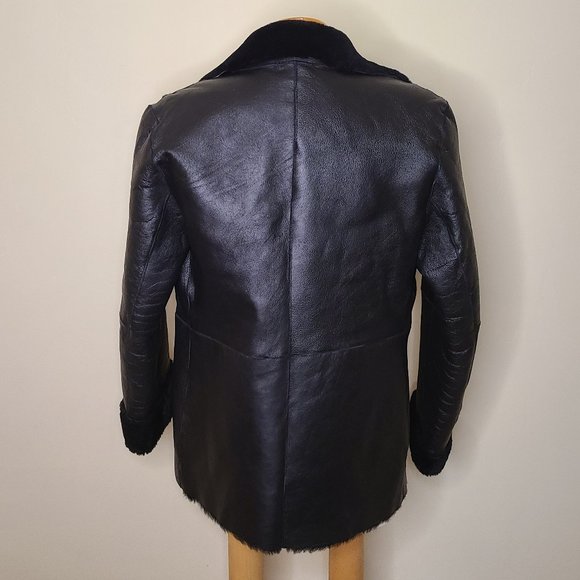 Stylish Mid-Length Front Tie Sheepskin Coat - Picture 5 of 14